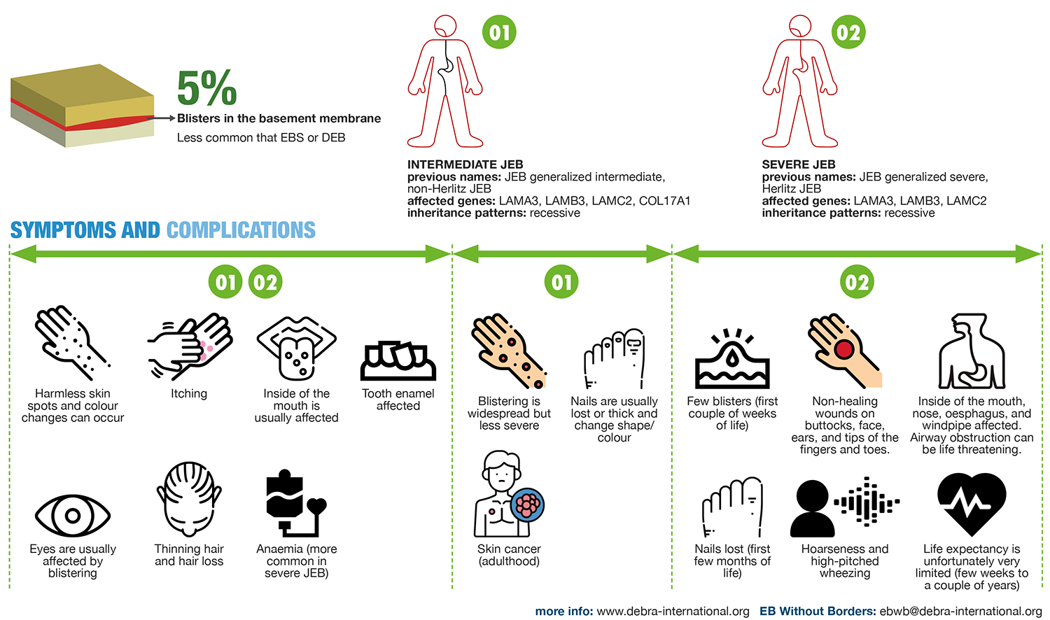 Junctional EB Infographic